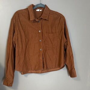 GAP Rust Button-Up Shirt Size L